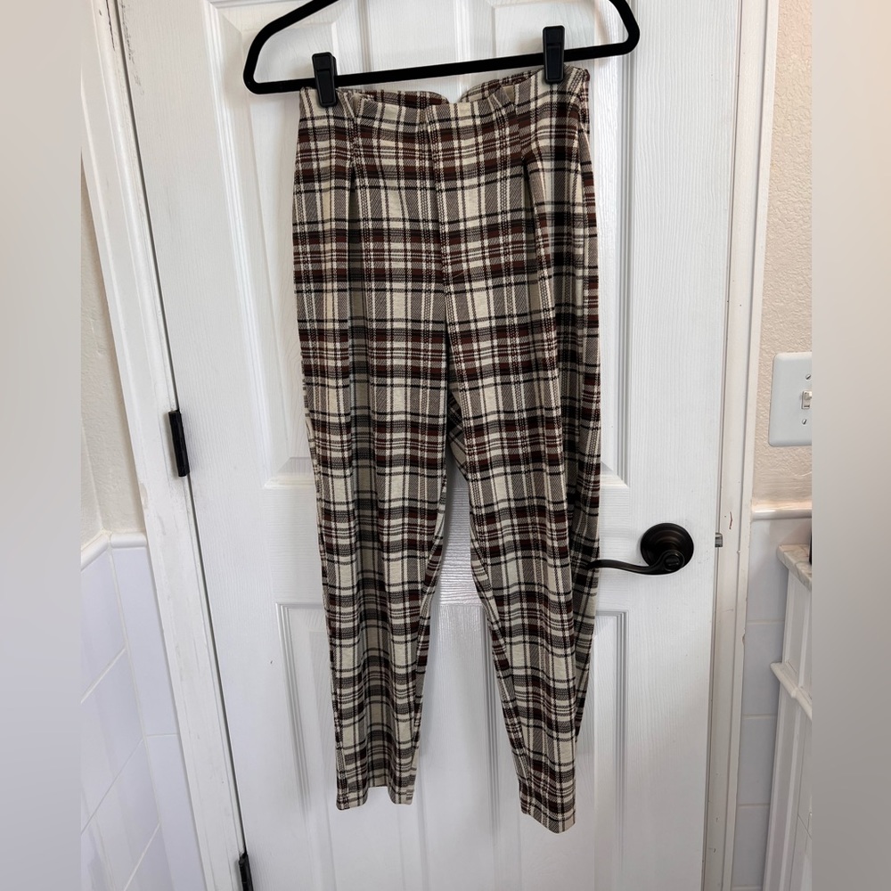 Free people checkered pants